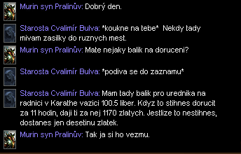 Rozhovor s balíkem