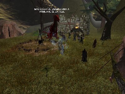 Grombo zlobil,Elvin ho zkamenil,vystrašil ,ž epřiletí draka  proměnil se...:D